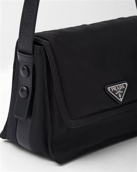 prada small padded re-nylon shoulder bag